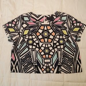 Geometric Scuba Crop Top